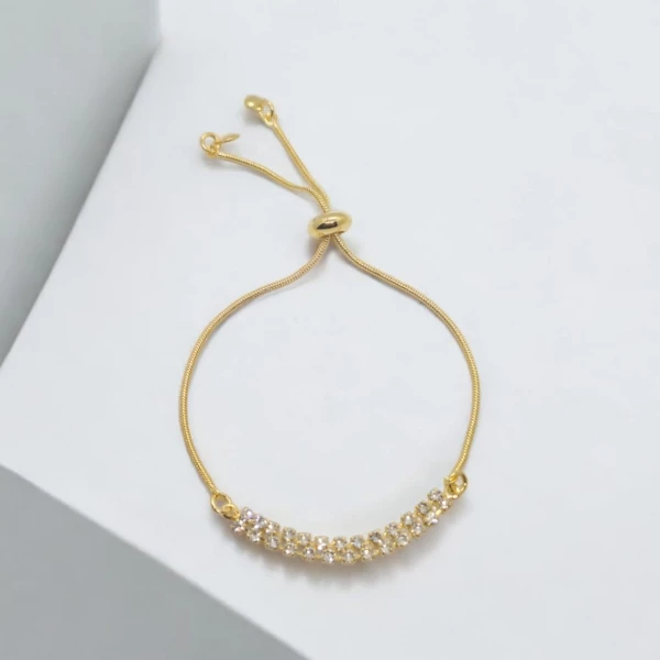 Pulseira Strass Fecho Boia