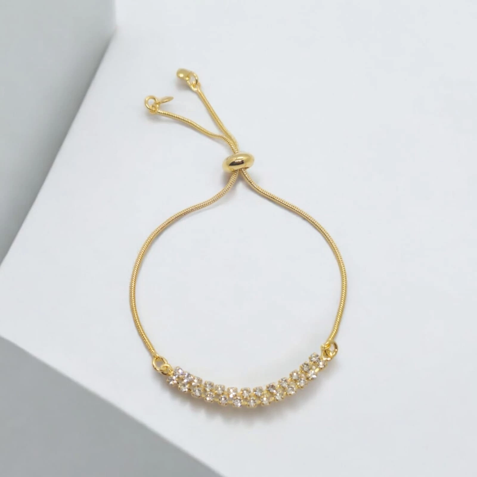 Pulseira Strass Fecho Boia